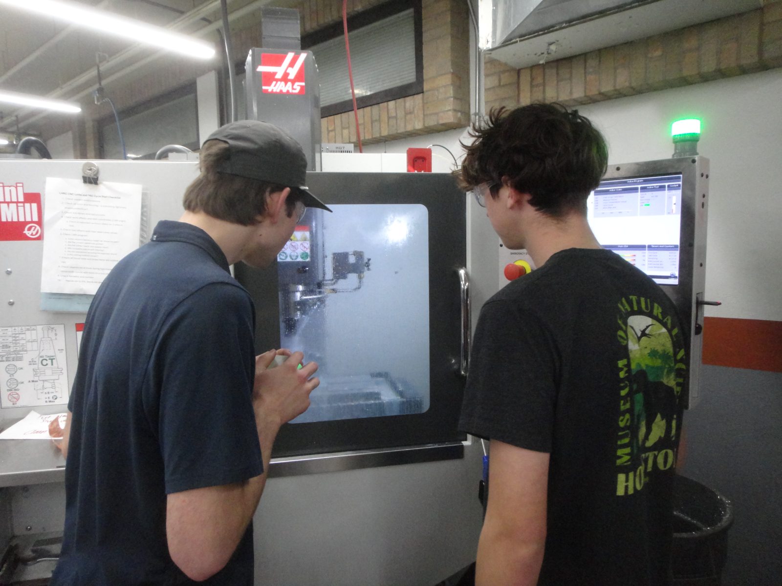 Watching a program run on a Haas Mini Mill